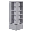 Sloane Gray Swivel Bookcase by Homelegance at Eve Furniture