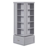 Sloane Gray Swivel Bookcase by Homelegance at Eve Furniture