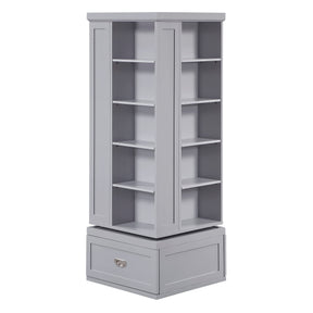 Sloane Gray Swivel Bookcase by Homelegance at Eve Furniture