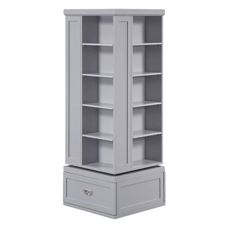 Sloane Gray Swivel Bookcase by Homelegance at Eve Furniture