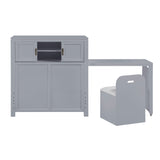Sloane Gray Twin Bookcase Bed by Homelegance at Eve Furniture