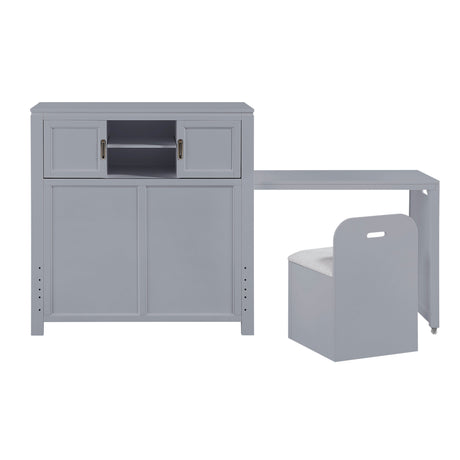 Sloane Gray Twin Bookcase Bed by Homelegance at Eve Furniture