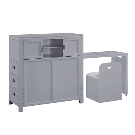 Sloane Gray Twin Bookcase Bed by Homelegance at Eve Furniture