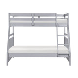 Sloane Gray Twin/Full Bunk Bed by Homelegance at Eve Furniture