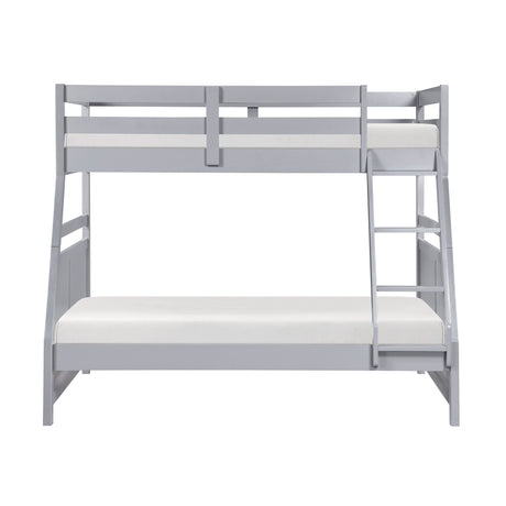 Sloane Gray Twin/Full Bunk Bed by Homelegance at Eve Furniture