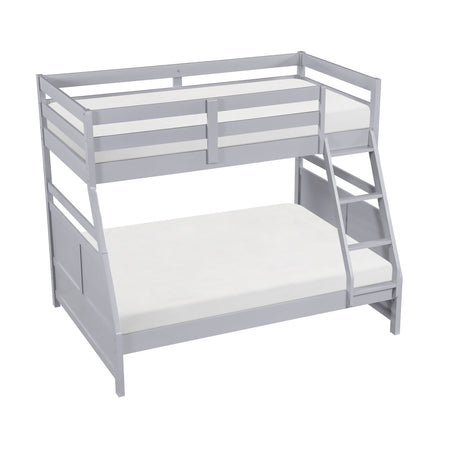 Sloane Gray Twin/Full Bunk Bed by Homelegance at Eve Furniture