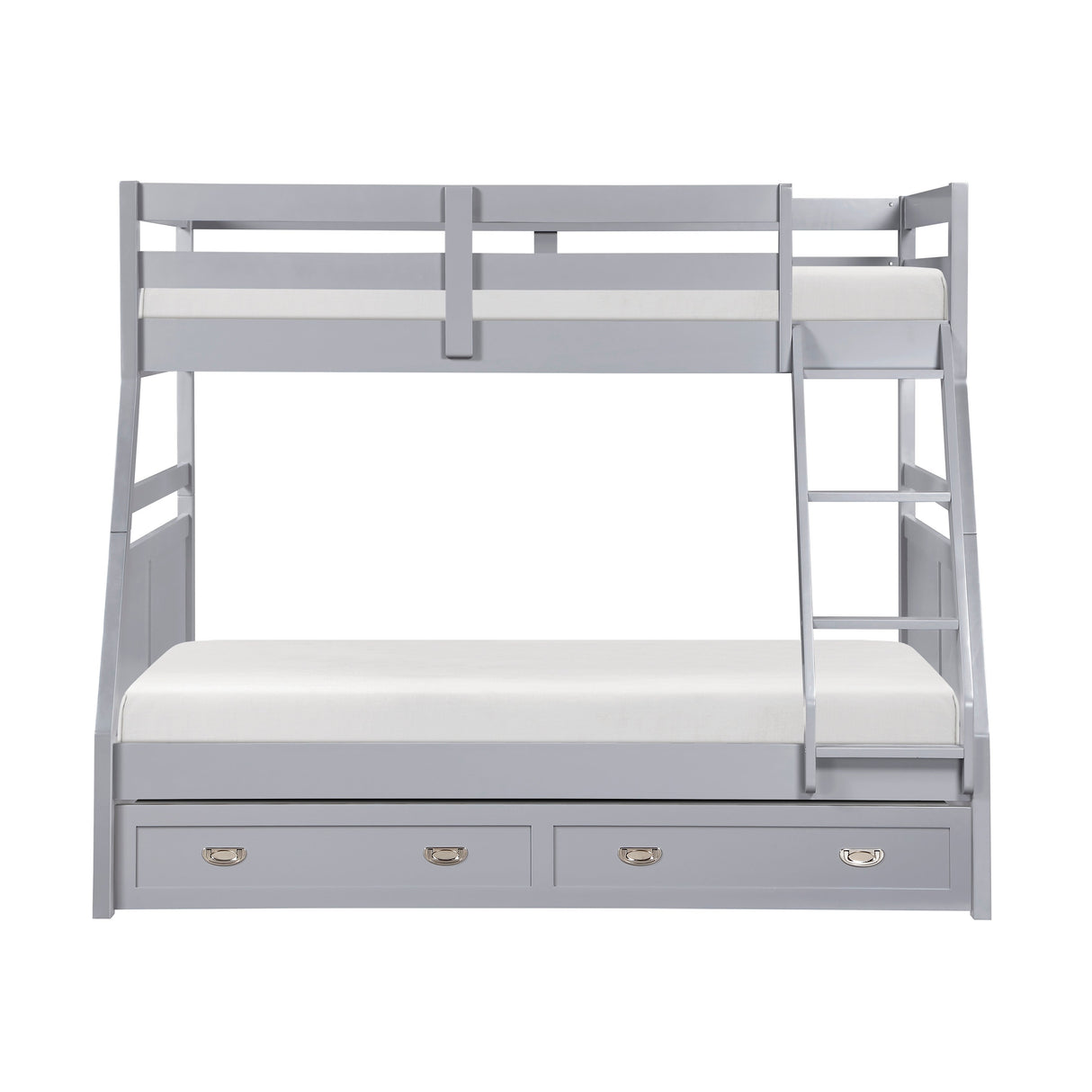 Sloane Gray Twin/Full Bunk Bed by Homelegance at Eve Furniture
