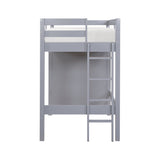 Sloane Gray Twin/Full Loft Bunk Bed with Chest and Hidden Desk by Homelegance at Eve Furniture