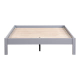 Sloane Gray Twin/Full Loft Bunk Bed with Chest and Hidden Desk by Homelegance at Eve Furniture