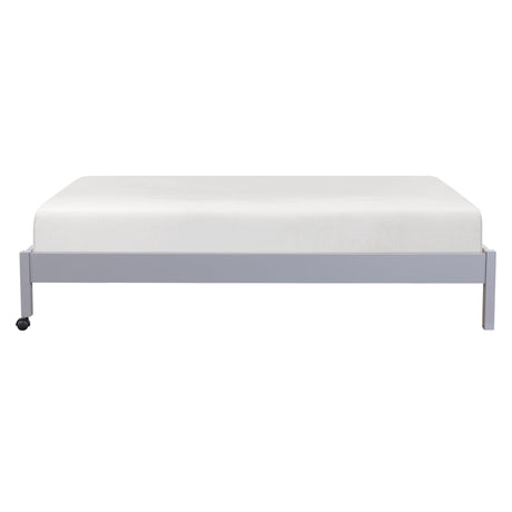 Sloane Gray Twin/Full Loft Bunk Bed with Chest and Hidden Desk by Homelegance at Eve Furniture