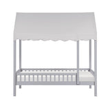 Sloane Gray Twin/Full Loft Bunk Bed with Chest and Hidden Desk by Homelegance at Eve Furniture