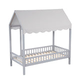 Sloane Gray Twin/Full Loft Bunk Bed with Chest and Hidden Desk by Homelegance at Eve Furniture