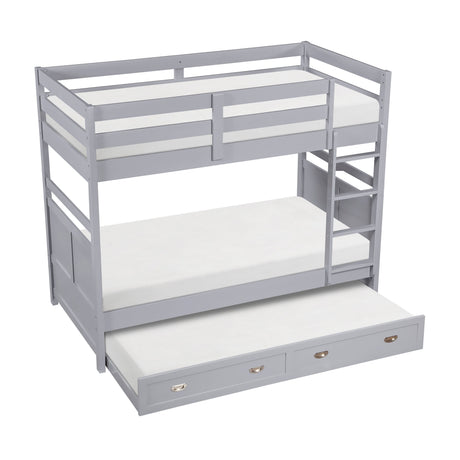 Sloane Gray Twin/Twin Bunk Bed by Homelegance at Eve Furniture