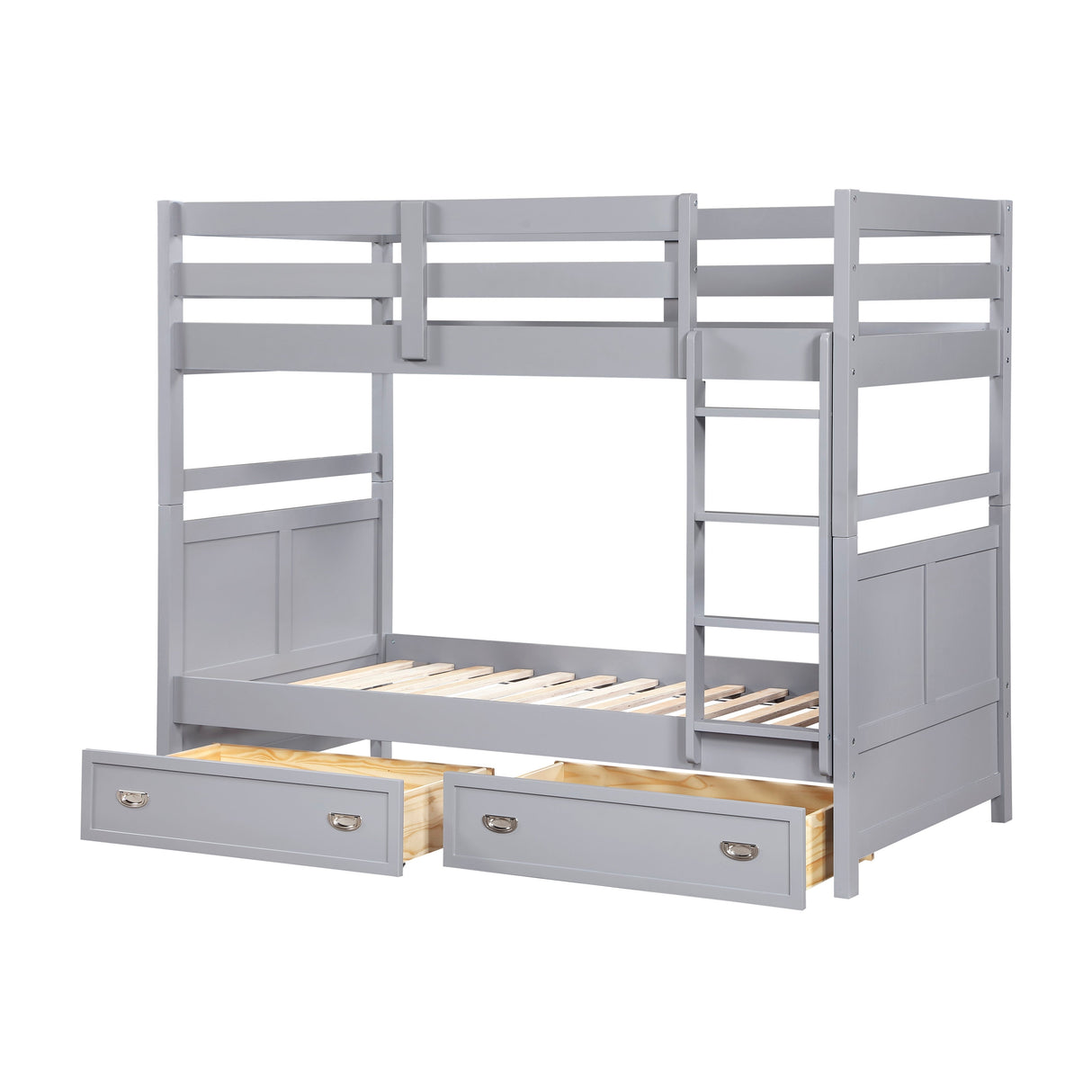 Sloane Gray Twin/Twin Bunk Bed by Homelegance at Eve Furniture