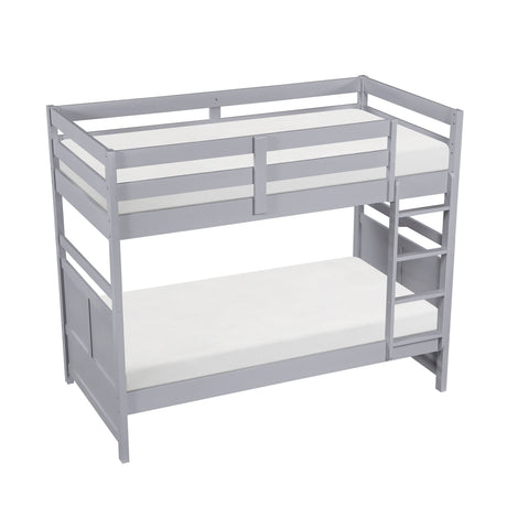 Sloane Gray Twin/Twin Bunk Bed by Homelegance at Eve Furniture