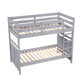 Sloane Gray Twin/Twin Bunk Bed by Homelegance at Eve Furniture
