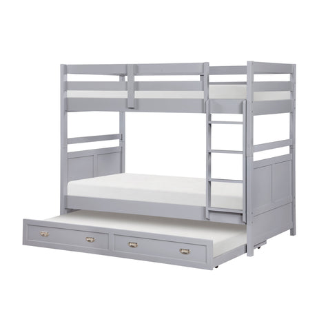 Sloane Gray Twin/Twin Bunk Bed by Homelegance at Eve Furniture