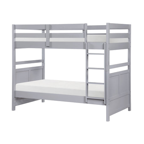 Sloane Gray Twin/Twin Bunk Bed by Homelegance at Eve Furniture