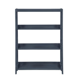 Sloane Navy Blue Bookcase with 3 Fixed Shelves by Homelegance at Eve Furniture