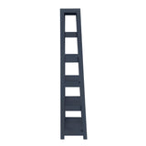 Sloane Navy Blue Bookcase with 5 Fixed Shelves by Homelegance at Eve Furniture