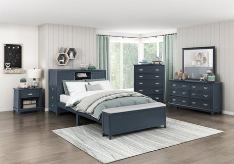 Sloane Navy Blue Dresser by Homelegance at Eve Furniture