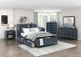 Sloane Navy Blue Dresser by Homelegance at Eve Furniture