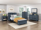 Sloane Navy Blue Dresser by Homelegance at Eve Furniture