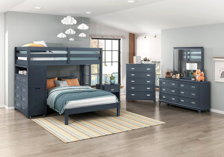Sloane Navy Blue Dresser by Homelegance at Eve Furniture