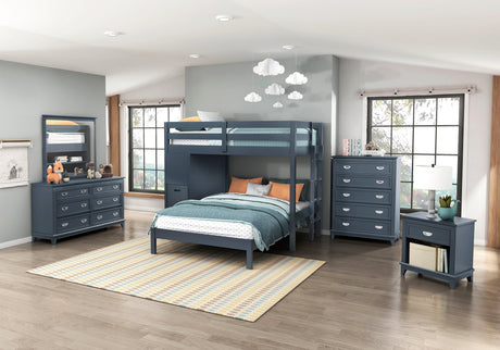 Sloane Navy Blue Dresser by Homelegance at Eve Furniture