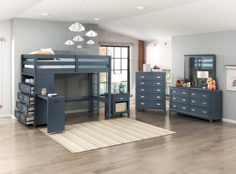 Sloane Navy Blue Dresser by Homelegance at Eve Furniture