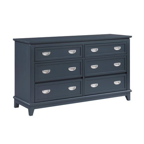 Sloane Navy Blue Dresser by Homelegance at Eve Furniture