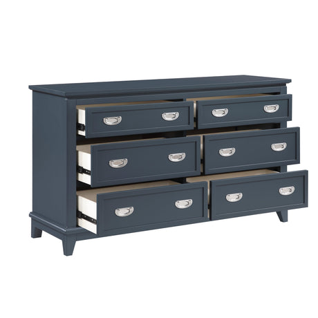 Sloane Navy Blue Dresser by Homelegance at Eve Furniture