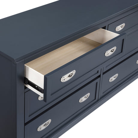 Sloane Navy Blue Dresser by Homelegance at Eve Furniture