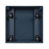 Sloane Navy Blue Full Bookcase Bed with Hidden Desk, Stool and Storage Bench by Homelegance at Eve Furniture