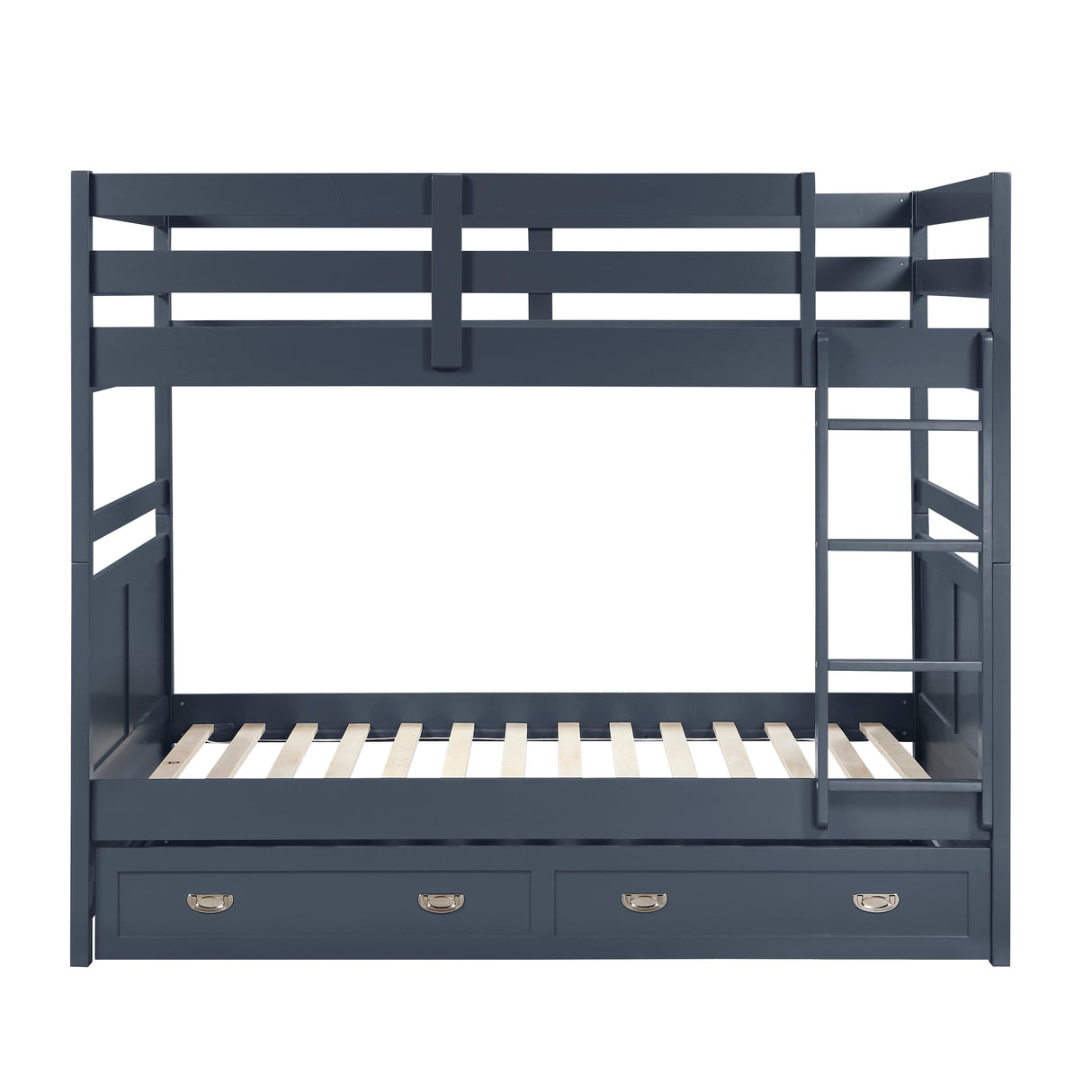 Sloane Navy Blue Full/Full Bunk Bed by Homelegance at Eve Furniture