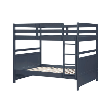 Sloane Navy Blue Full/Full Bunk Bed by Homelegance at Eve Furniture