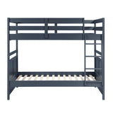 Sloane Navy Blue Full/Full Bunk Bed by Homelegance at Eve Furniture