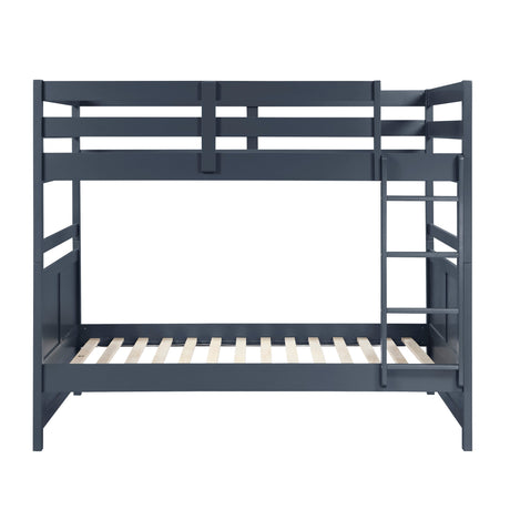 Sloane Navy Blue Full/Full Bunk Bed by Homelegance at Eve Furniture