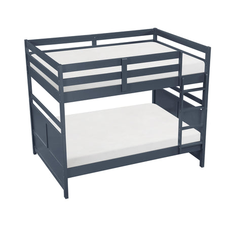 Sloane Navy Blue Full/Full Bunk Bed by Homelegance at Eve Furniture