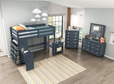 Sloane Navy Blue Night Stand by Homelegance at Eve Furniture