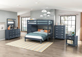Sloane Navy Blue Night Stand by Homelegance at Eve Furniture