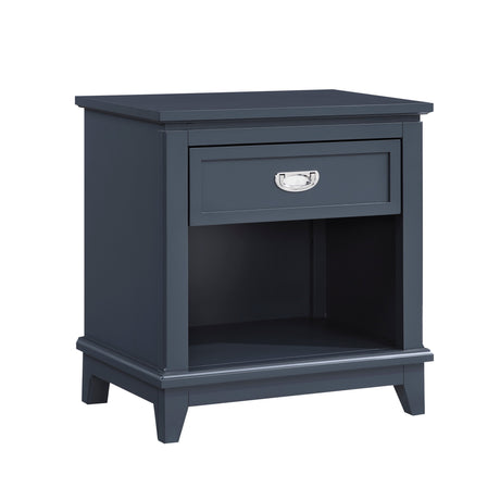 Sloane Navy Blue Night Stand by Homelegance at Eve Furniture