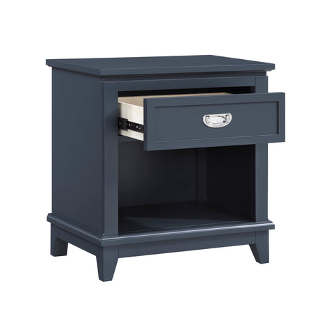 Sloane Navy Blue Night Stand by Homelegance at Eve Furniture