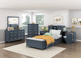 Sloane Navy Blue Storage Box by Homelegance at Eve Furniture