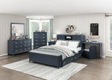 Sloane Navy Blue Storage Box by Homelegance at Eve Furniture