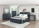 Sloane Navy Blue Storage Box by Homelegance at Eve Furniture