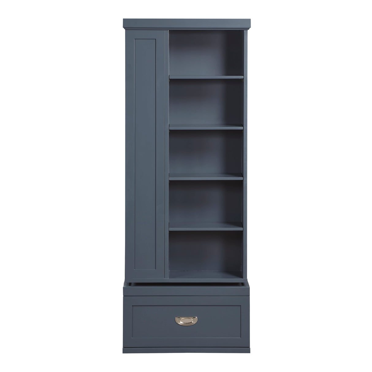 Sloane Navy Blue Swivel Bookcase by Homelegance at Eve Furniture