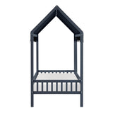 Sloane Navy Blue Twin Canopy Platform Bed by Homelegance at Eve Furniture
