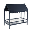 Sloane Navy Blue Twin Canopy Platform Bed by Homelegance at Eve Furniture