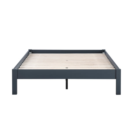 Sloane Navy Blue Twin/Full Loft Bunk Bed with Chest and Hidden Desk by Homelegance at Eve Furniture